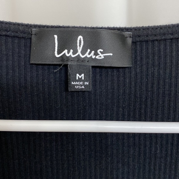 Lulu’s Talk to the Hand Black Ribbed Zip-Front Bodysuit - Picture 8 of 12